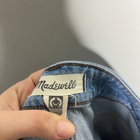 Madewell The Curvy Perfect Jean Womens 32 Tall Blue Tapered High Rise NA901 - Picture 5 of 10